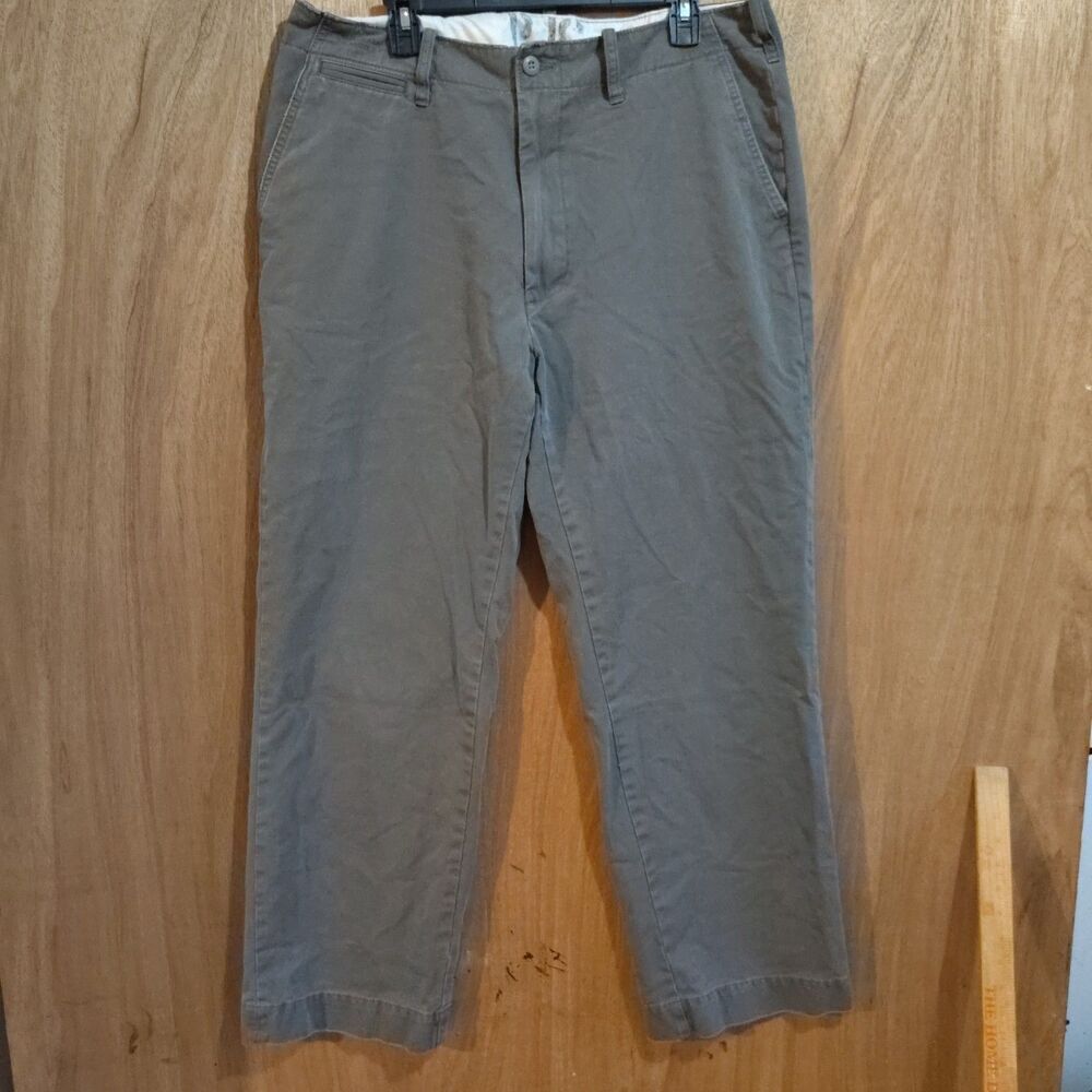 Polo Jeans Company Ralph Lauren Chino Pants Mens 38x30 Gray Straight Casual